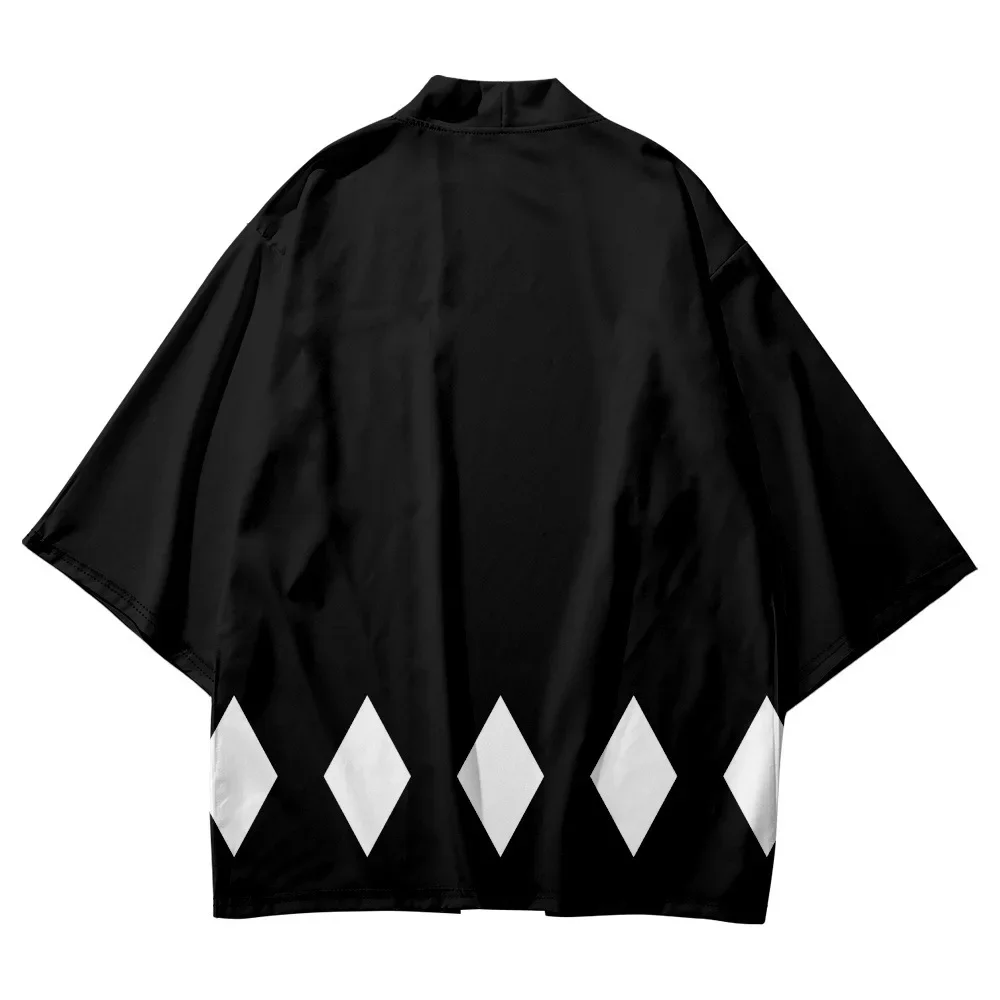 New Design Samurai Traditional Black Kimono 2023 Japanese Women Men Beach Cardigan Yukata Fashion Cosplay Haori Shirts Top