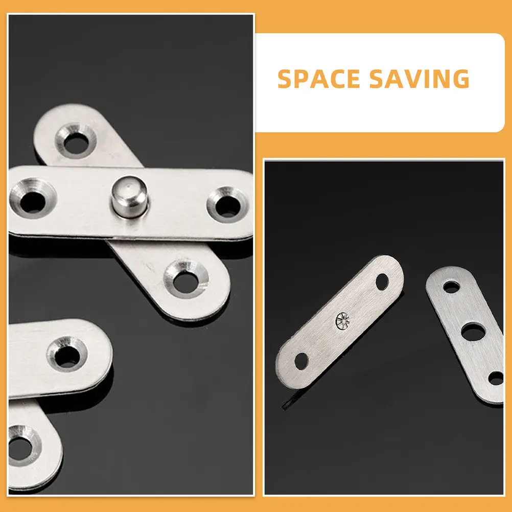 24Pcs Foldable Stainless Steel Window Hinge Detachable Invisible Kitchen Cabinet Door Hardware Heavy Duty Pivot Concealed Hinges
