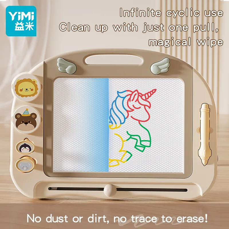 YIMI Kids Magnetische Tekentafel Schrijfbord Magnetische Tekentafel Voor Kinderen Mahinan Budak Perempuan Lelaki Educatief Speelgoed La