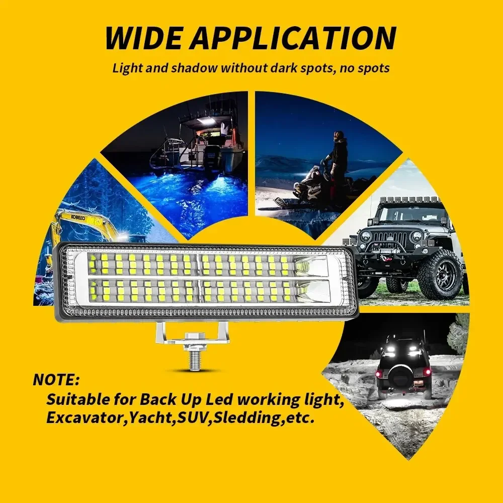 New 28LED 84W Work Light Bar 9-80V Flood Lamp Driving Fog Offroad LED Work Car Light For Ford Toyota SUV 4WD Led Beams image 5