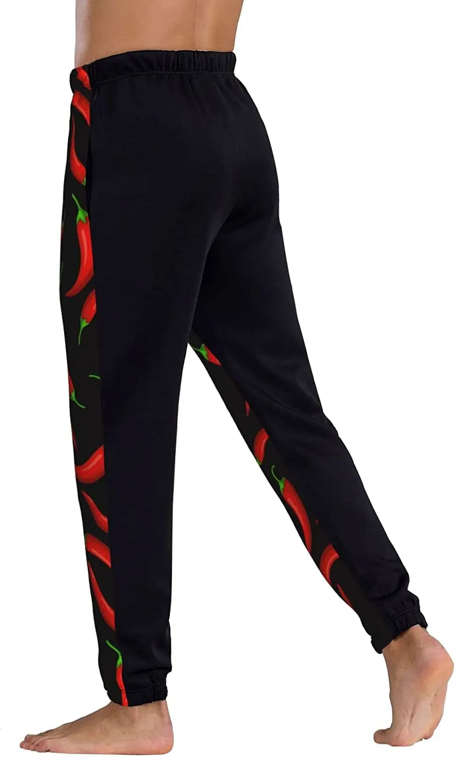 Hot Pepper Men\'s Sweatpants Jogger Sweatpants Drawstring Sports Trousers Workout Pants with Pocket