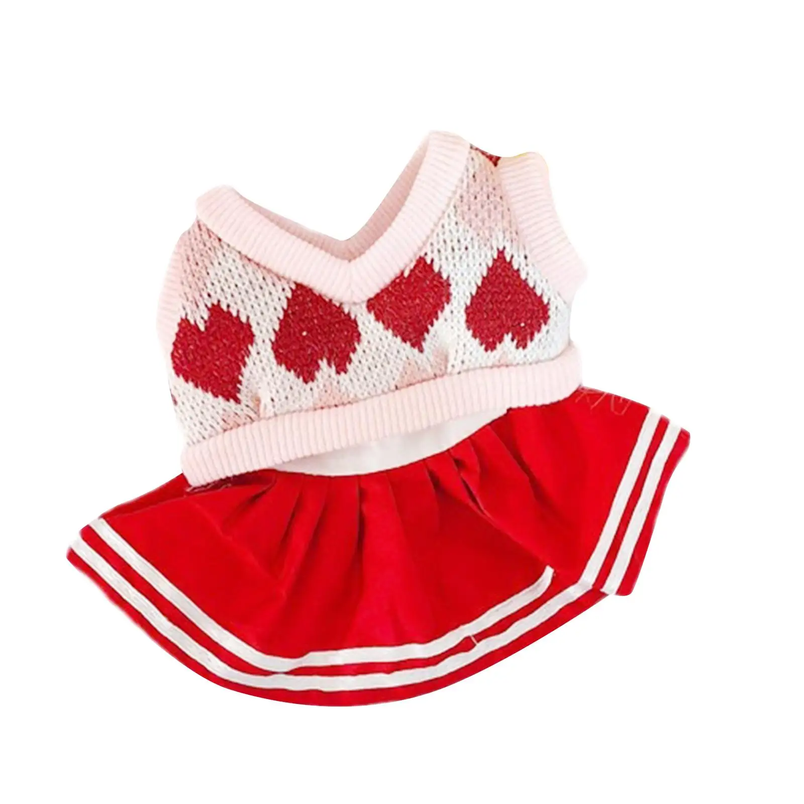

2Pcs 7.8inch Doll Clothes Doll JK Dress Outifit Comfortable Cute Doll Clothes Suit for Girls Dolls Dolls Kids Girls Gift