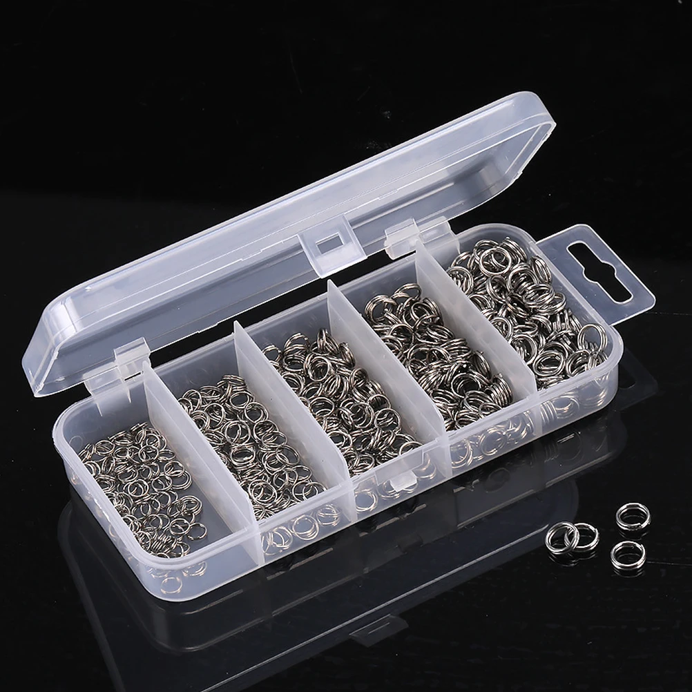 

500pcs Anti-rust Connector Set Stainless Steel Split Rings for Jewelry Making Bracelet Necklace DIY Craft Multipurpose Jump