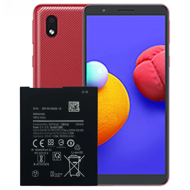 EB-BA013ABY 3000mAh العلامة التجارية الجديدة بطارية الهاتف المحمول لسامسونج غالاكسي A01 كور A3 كور SM-A013F SM-A013G SM-A013M SM-A013D