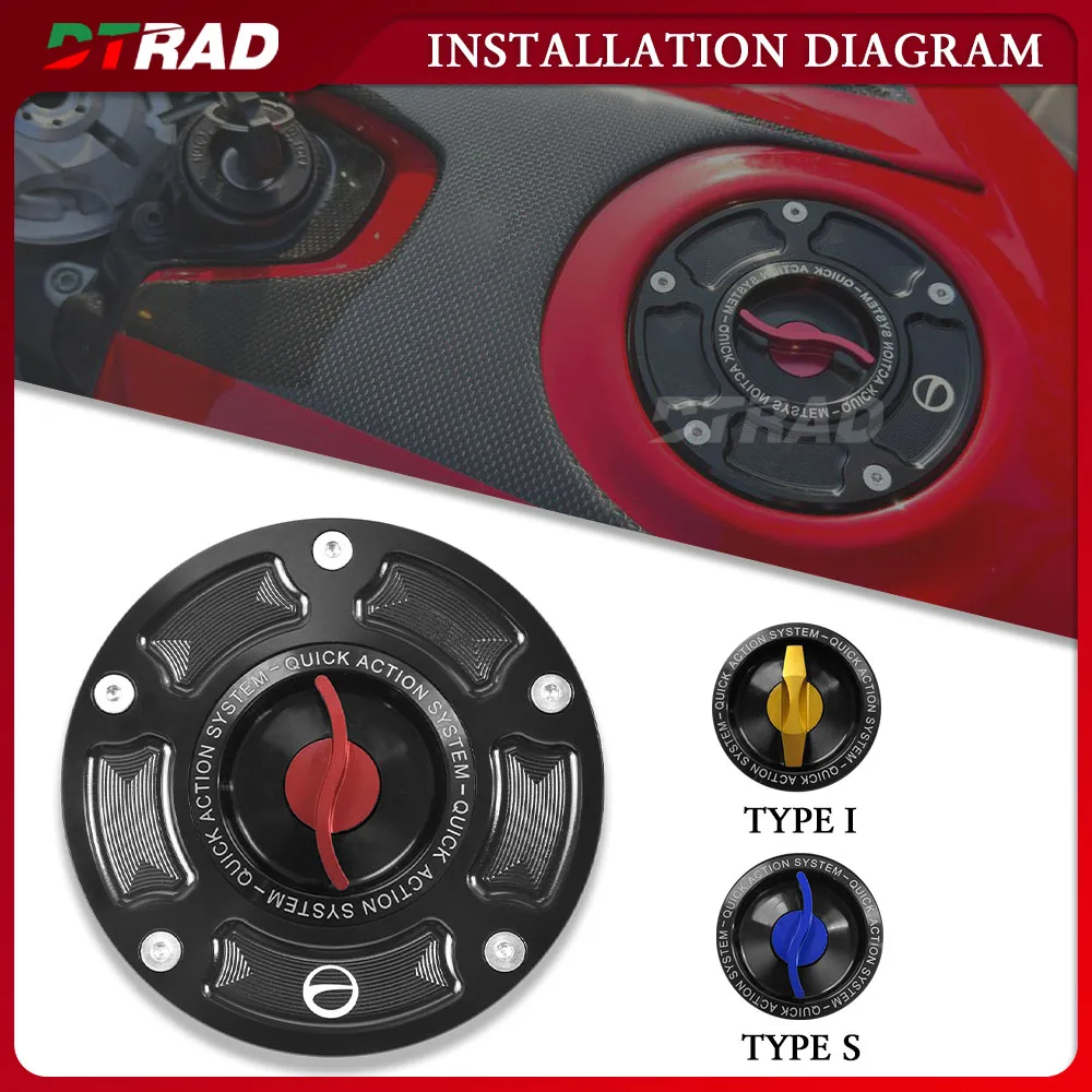 Быстросъемная крышка топливного бака для DUCATI Panigale V4 V4S V4R V4SP 2018-2024, аксессуары, алюминиевая крышка топливного бака с ЧПУ для гонок