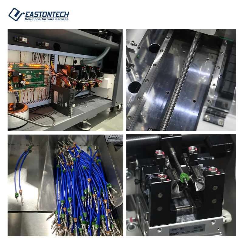 

EW-8285 Factory Price Fully Automatic AWG28-AWG18 Double-head Waterproof Plug Crimping Terminal Machine Wire Cut&strip Machine