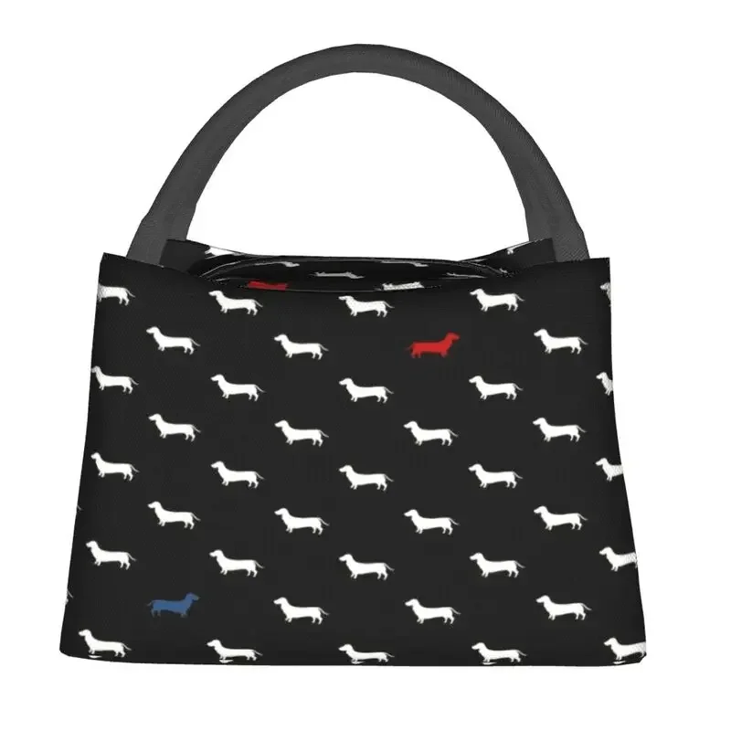 Dachshund Insulated Lunch Bags for Work Office Badger Sausage the Wiener Dog Resuable Cooler Thermal Lunch Box Women