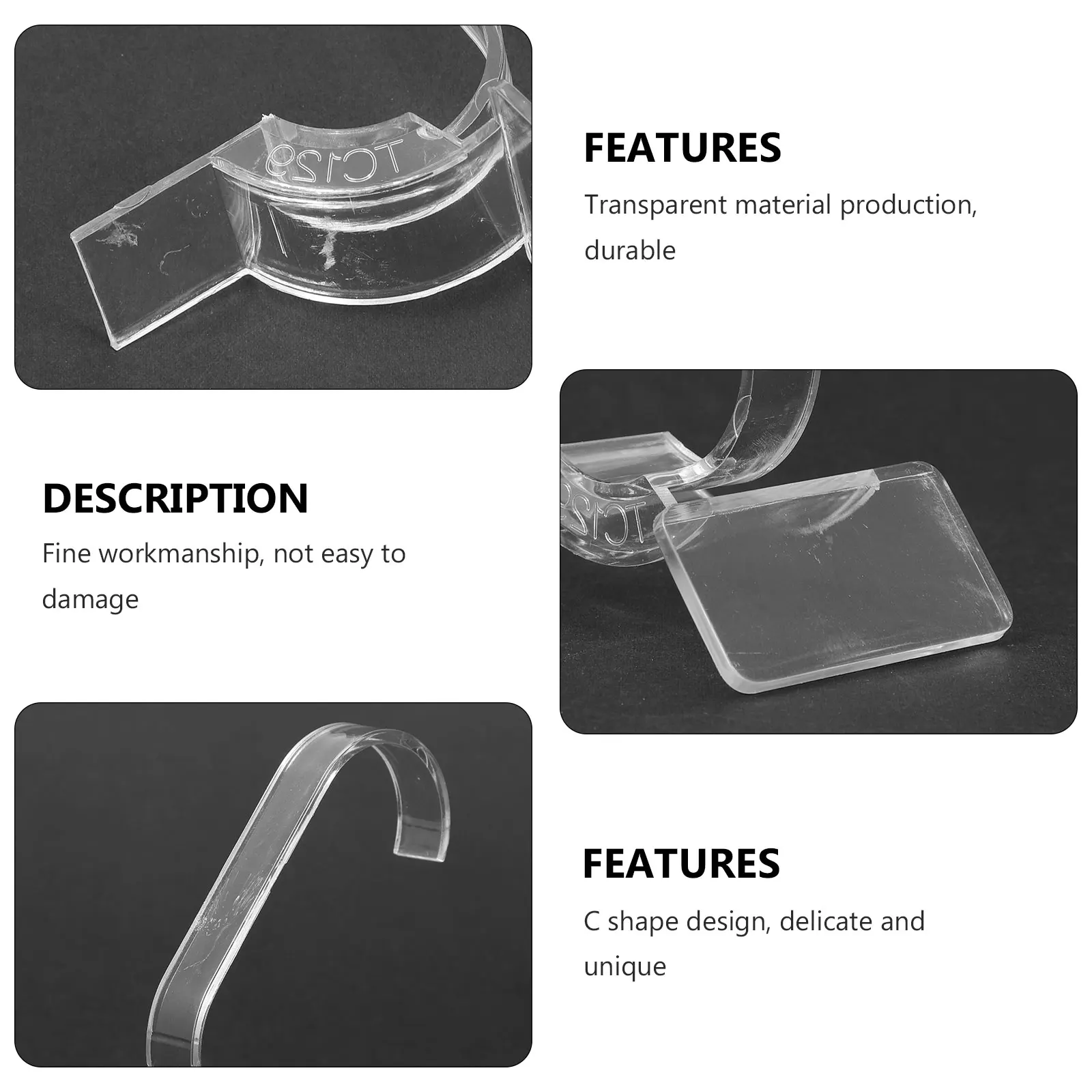 

20pcs Watch Display Stand Multi-Function Transparent Bracelet Holder For Bedroom Bathroom Vanity Tabletop Household Jewelry
