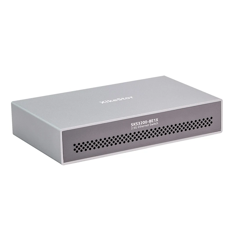 XikeStor SKS3200-8E1X 9-Ports Network Switch 8*2.5G + 1*10G SFP Switch, Web Smart/VLAN/Link Aggregation/Aluminum Housing