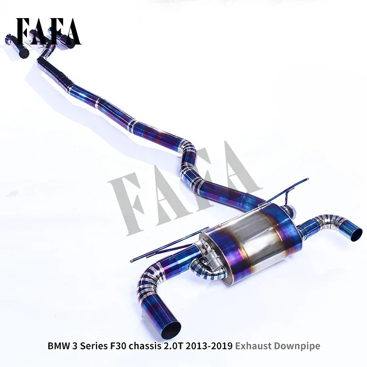 For BMW 3 Series F30/F31/F35 2.0T 2013-2019 Titanium Electronic Valve Exhaust Muffler High Performance Cat Back Exhaust Pipe