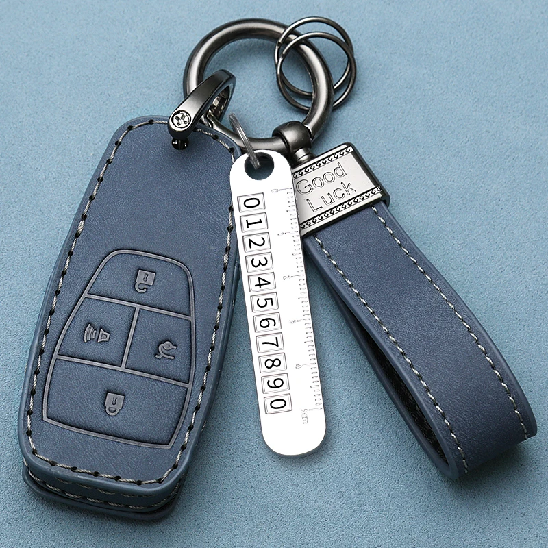 New Car Remote Key Case Cover Protect Shell Bag For BAIC X7 BJ40 Senova D50 D70 X55 X65 EU5 EU7 Keychain Auto Accessories