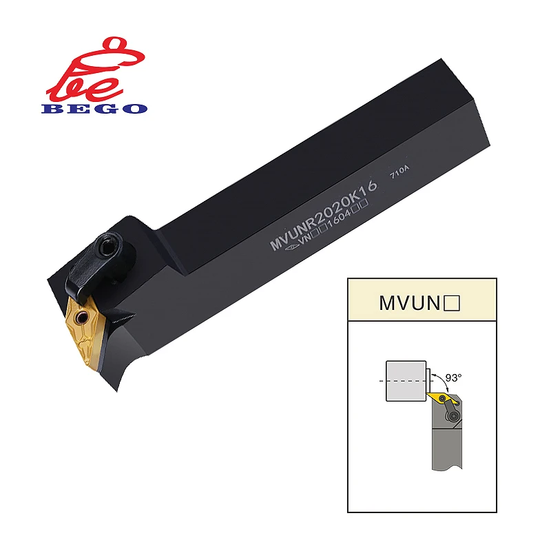 S20R-MVUNR16 S25S-MVUNR16 S20R-MVUNL16 Grooving Tool Carbide Inserts Straight Shank Internal Turning Tool Lathe Bar