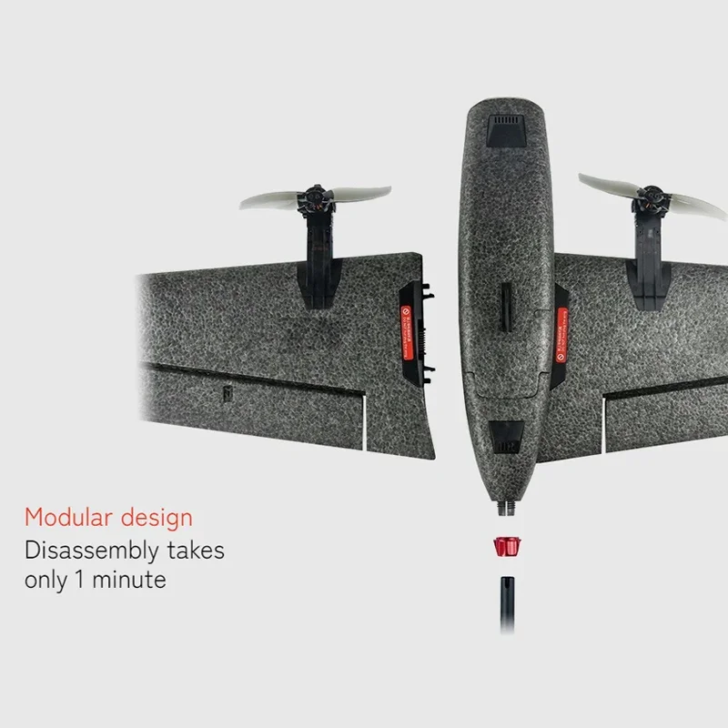 HEEWING T-1 VTOL Vertical Lift PNP Semi Assembly with Flight Control FPV Fixed Wing Y3 Vertical Takeoff and Landing Airplane