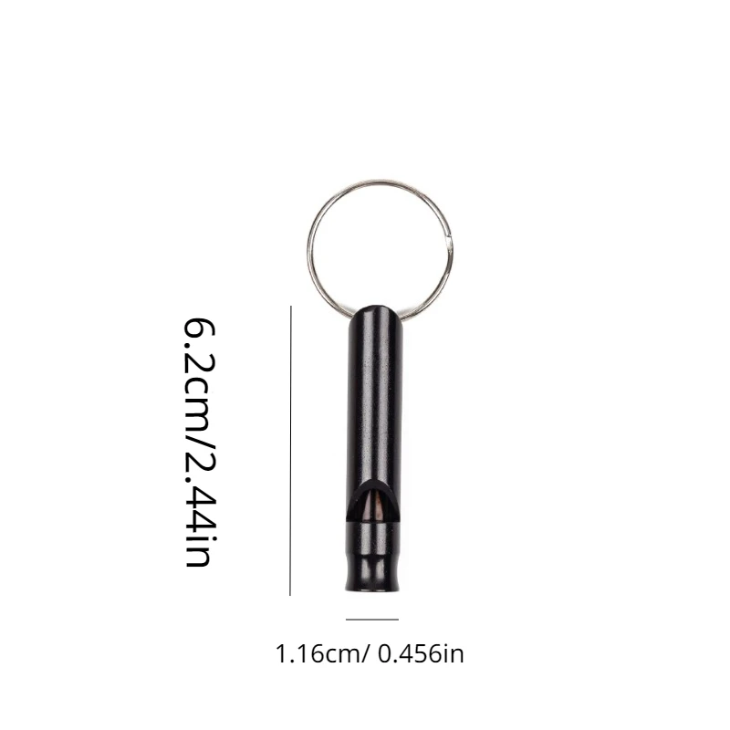 5pcs Durable Aluminum Alloy Survival Whistle, Portable Metal Whistle, Suitable For Outdoor Survival and Training