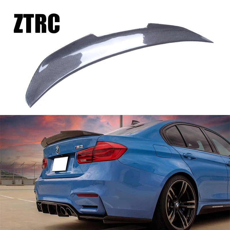 

For BMW 3 Series F30 F35&M3 F80 Sedan PSM Style Carbon fiber Rear Spoiler Trunk wing 2011-2019