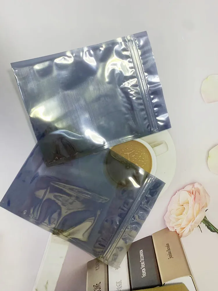 100pcs Anti Static Shielding Zip Lock Bag Resealable ESD Anti-static Instrument Chip Electronic Accessories Battery USB Pouches