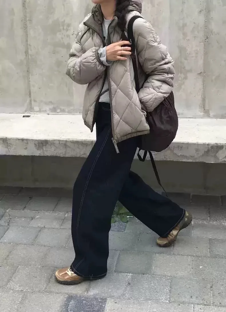 العصرية الشتاء Du down Jaet مبطن نمط تنوعا ملابس خارجية المرأة عادية Sle الدفء مضمونة غير القابلة للإزالة هود