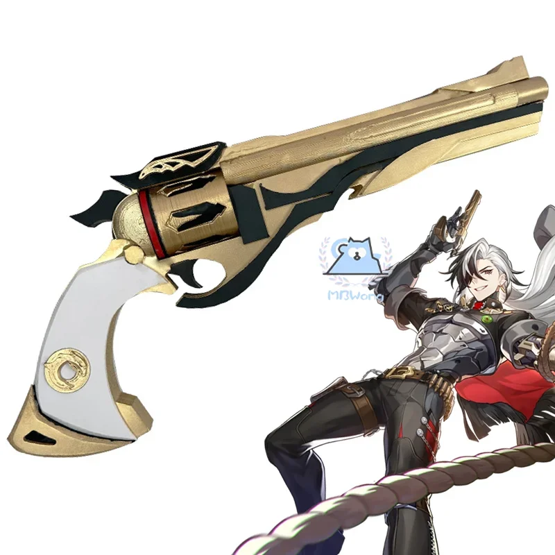 เกม Honkai: Star Rail Boothill คอสเพลย์ Prop ปืน Boothill Handgun Prop PVC 35 ซม. อาวุธสําหรับ Hallowmas Party ผู้หญิงผู้ชาย
