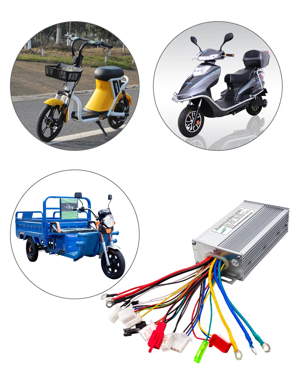 36V 48V 60 1000W 40A Electric Scooter Brushless Motor Universal Controller LCD Speed Display Throttle Set for Motorcycle Bicycle