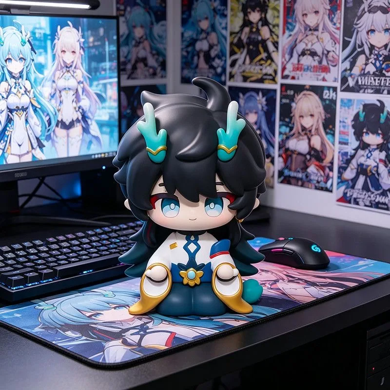 Game: Honkai: StarRail Anime & Game Merchandise Danheng Character Fan Art Chibi Figurines & Desktop Ornaments Holiday Gifts