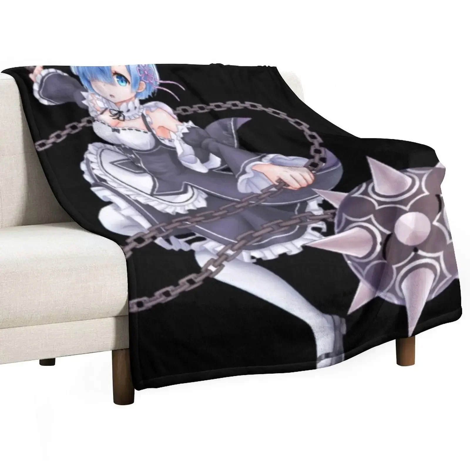 Rem ( re zero ) Throw Blanket Bed linens blankets and throws Multi-Purpose Blankets