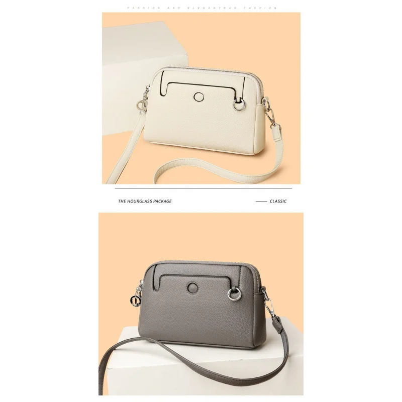 

Элегантная женская сумка-мессенджер из тонкой кожи, высококачественная модная винтажная просторная повседневная сумка ​