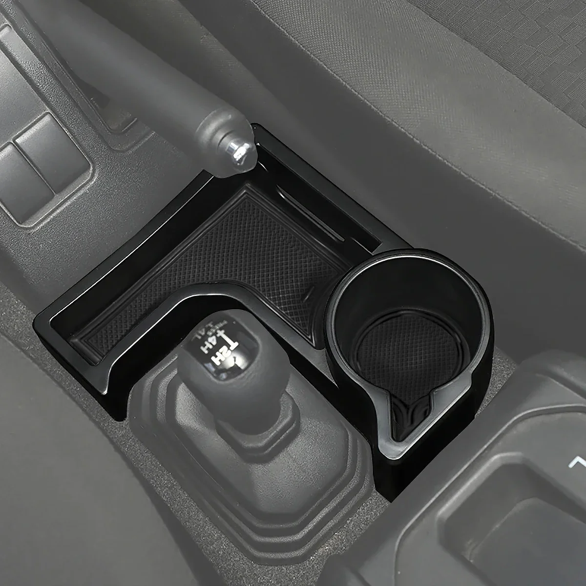 Mittelkonsolen-Armlehnen-Aufbewahrungsbox für Suzuki Jimny JB64/JB74 2018-2025, ausziehbare PU-Leder-Armlehne mit Getränkehalter – Detail 1