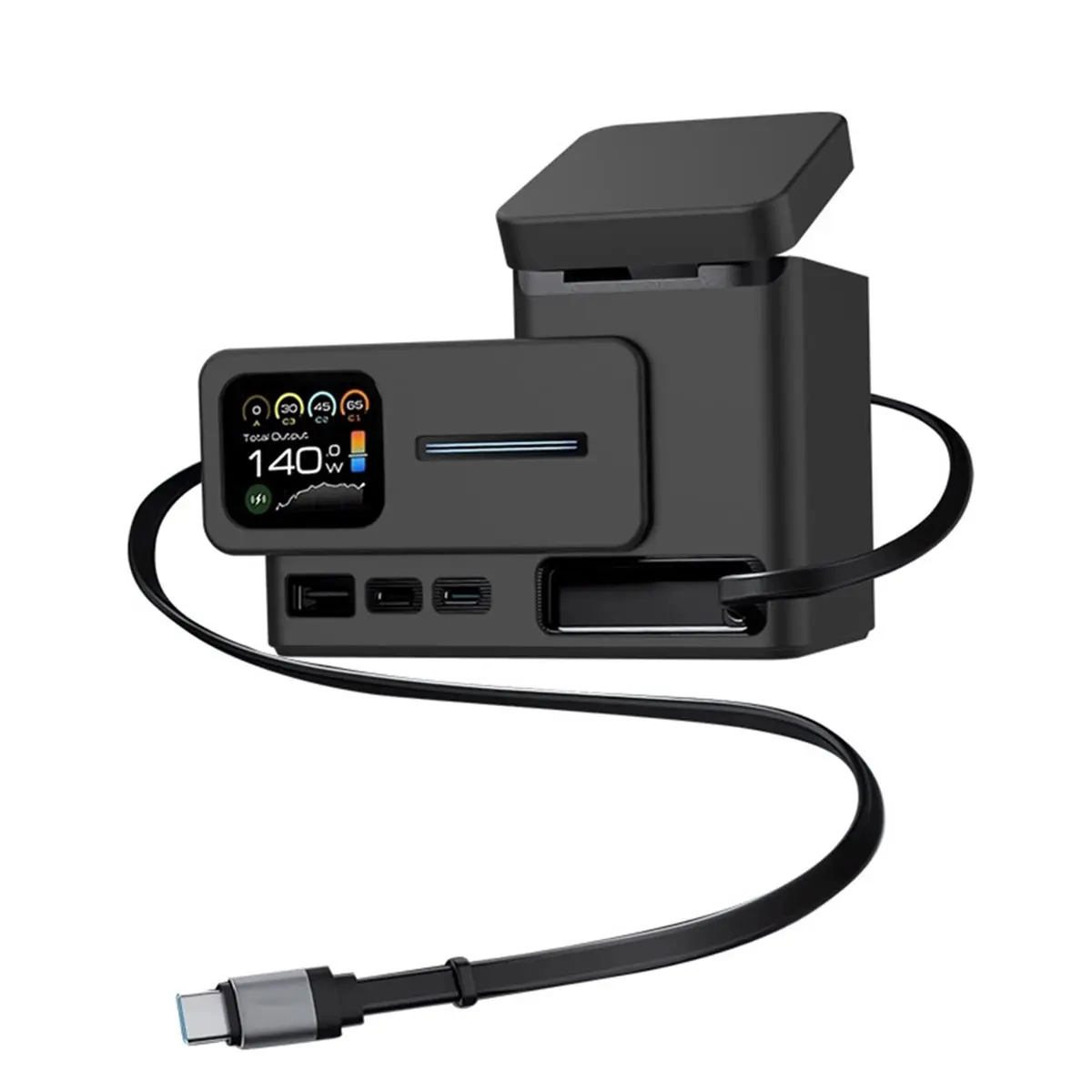 【Charger】 Silicone Protective Case for CUKTECH 15 Charging Station Charger Full Protection Dust Protection Sleeve Cover Black