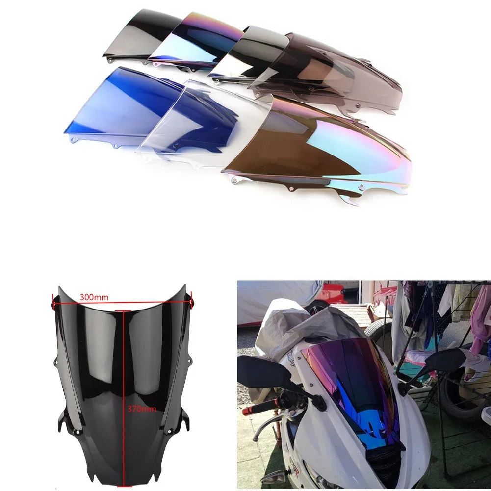 Motorrad bildschirm Double Bubble Windschutzscheibe Deflektor Schutz Windschutzscheibe Für Triumph Daytona 675 2009 2010 2011 2012