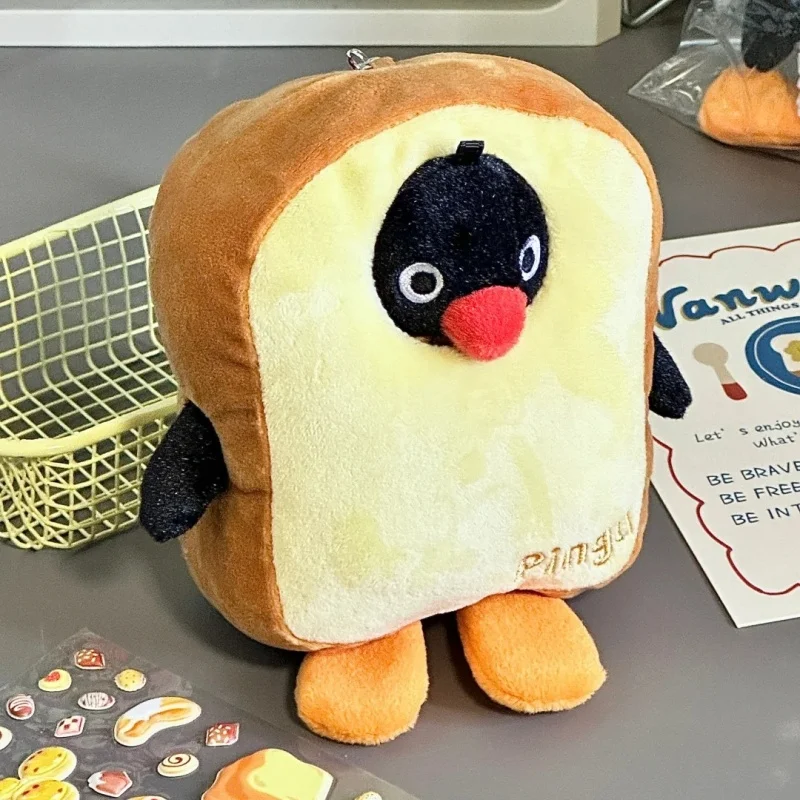 جديد Pingu Pengu الخبز سوبرمان دسم نخب كريم الخبز نخب Kawaii دمية دمية قلادة ألعاب من القطيفة جمع مهرجان متعة الهدايا