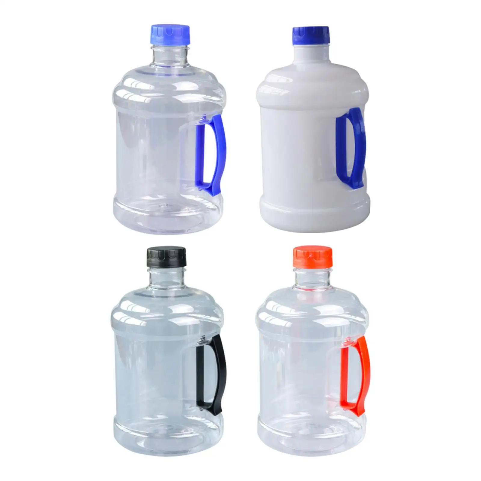 Reusable Water Bottle Container 3L with Cap Easy Grip Empty Canteen Water Storage Bucket Multipurpose for Camping Sports Office