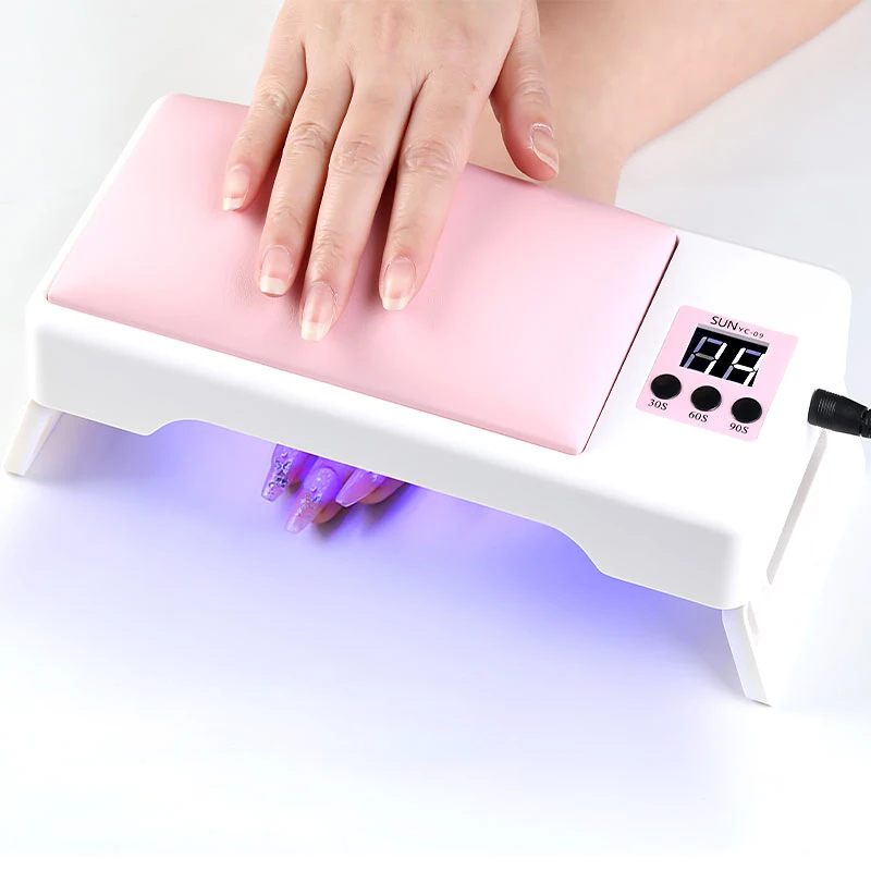 High Power UV LED Lamp Nail Dryer With Hand Pillow Nail UV LED Gel Polish Dryer 30s/60s/90s Timer Nail Drying Lamp Cured Machine