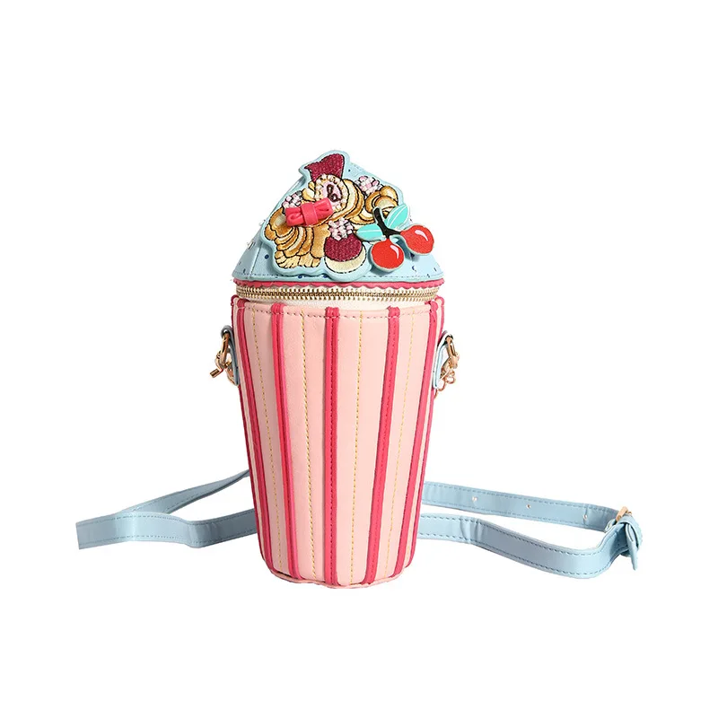 

Ice Cream Design Ladies Shoulder Bag for Women Fashion Purses Handbags Kawaii Small Crossbody Bag Party Cluch Bag