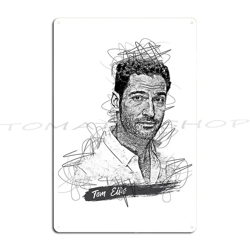 Tom Ellis Wat Do You Truly Desire Metal Plaque Poster Wall Mural Decoration Funny Funny Personalized  Tin Sign Poster