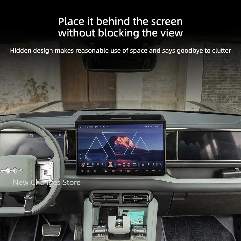 For BYD Denza B5 2023-2025 Back-Screen Storage Box Upgrade Modify Accessories