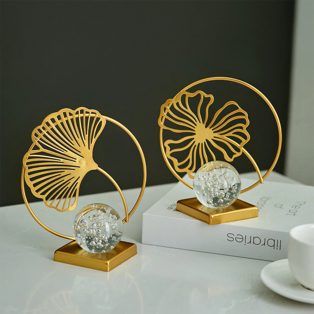 

Nordic Style Creative Crystal Ball Ornament Ideal for Home Living Rooms Offices Luxury Studies Entryways and Wine Cabinets Decor