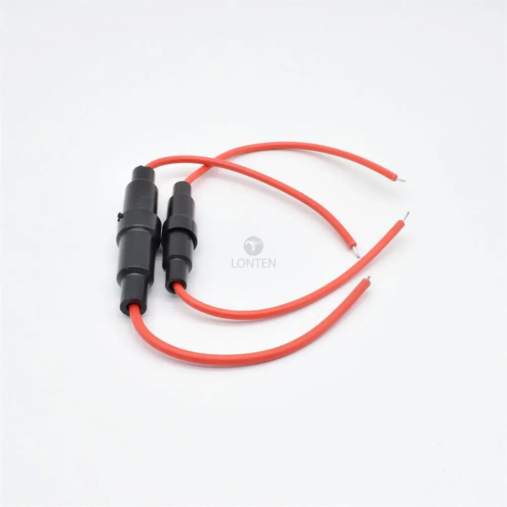 5x20 6x30mm tubo di vetro in linea portafusibili tipi di viti fusibili scatole 22 AWG supporto linea filo 250V 125V 12V LT00179