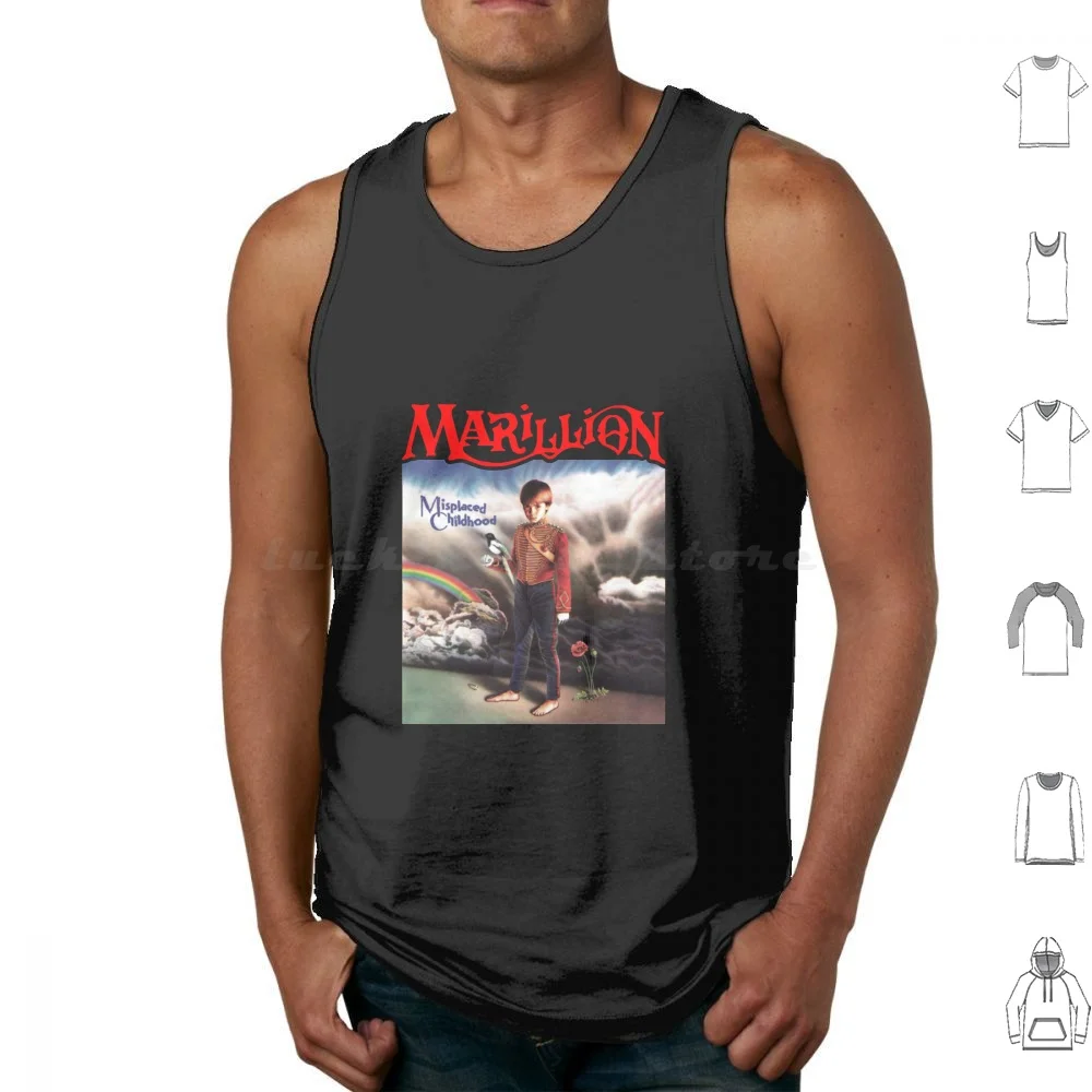 Misplaced Childhood Tank Tops Print Cotton Marillion Misplaced Childhood Band Kayleigh Post Punk Album Prog Marillion