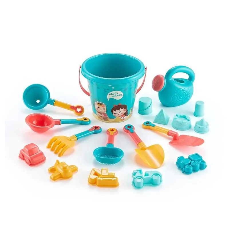 Children's Beach Toy Car Set, Hourglass, Baby Sand Digging Toy, Shovel Bucket, Sand Playing Tool