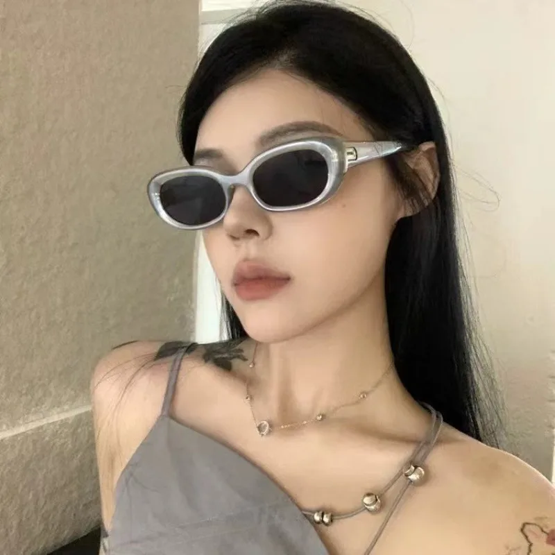 Mode Oval Sonnenbrille Luxus Frauen Marke Designer Vintage Sonnenbrille Weibliche Reise Retro Schatten UV400 Brillen
