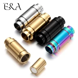 Stainless Steel Magnetic Clasps 6mm Hole Size for Leather Cord Bracelet Magnet Buckle Jewelry DIY Making Accessories