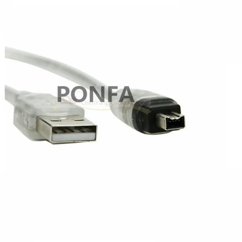 USB Male to Firewire IEEE 1394 4 Pin Male iLink Adapter Cord firewire 1394 Cable for SONY DCR-TRV75E DV camera cable 100cm