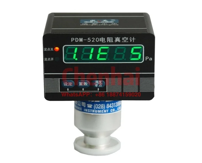 The PDM-520C MINI precision resistor (Pilani) vacuum gauge is designed for on-line vacuum display and field vacuum test