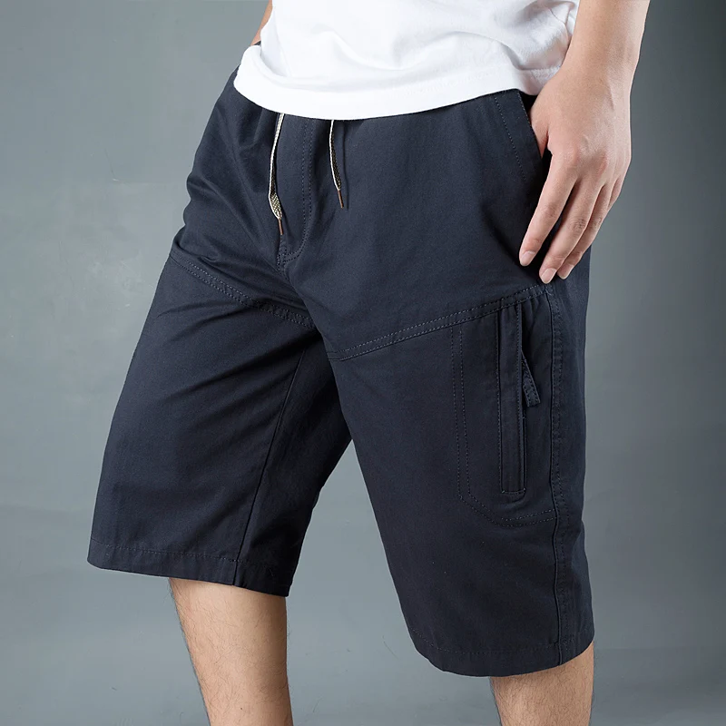 

Мужские хлопковые рабочие шорты, летние повседневные шорты-карго, мешковатые спортивные шорты для спортзала 5XL, легкие хлопковые спортивные шорты для бега, мужские брюки до колена