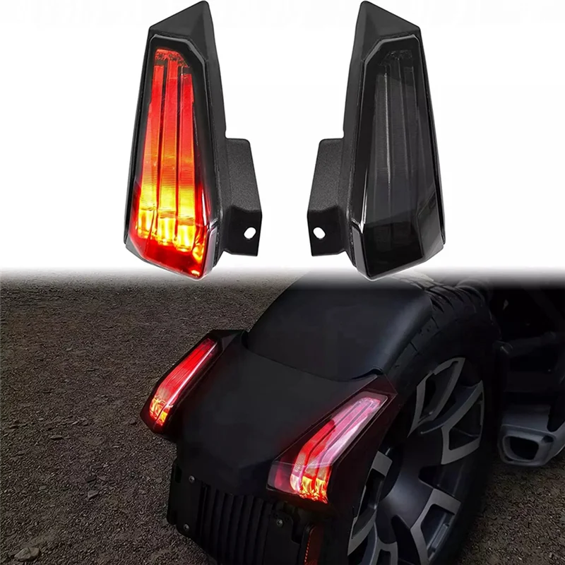 

Trending LED Taillights For Can Am Ryker 600 900, LED Smoked Black Tail Light Brake Light 710005285 710005284