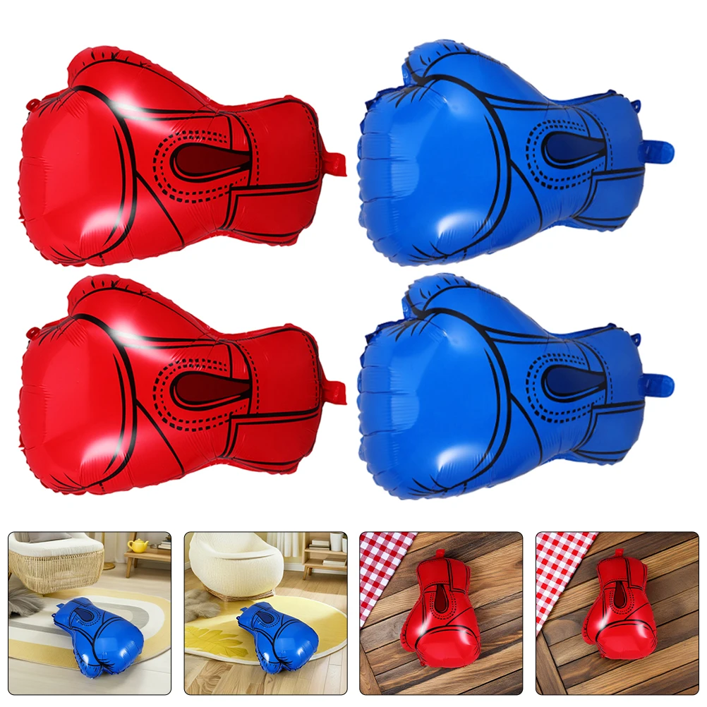 

6Pcs Boxing Glove Balloons Creative Design Boxing Themed Party Decorations Birthday Supplies Indoor Outdoor Shower Balloons