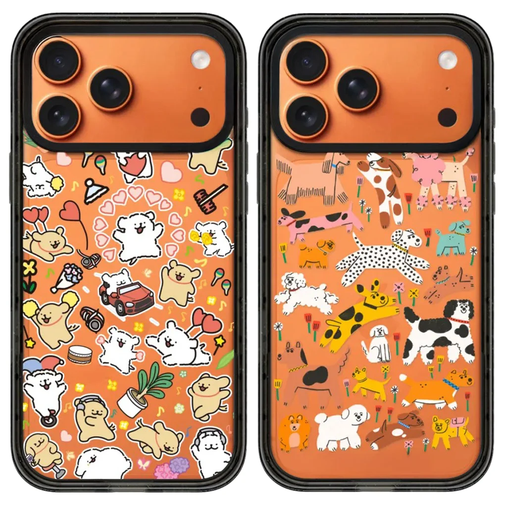

Animals Multicolor Acrylic Black Border Magnetic Case: Compatible with iPhone 17 16 15 14 13 12 Pro Max 17 Air