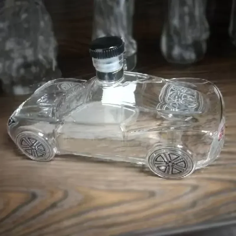 Police Car Whiskey Bottle Wild Horse Whiskey Glass Novelty Collectible Toy Alcohol Bottle Wine Glass Bottle Funny Bar Decor Gift view 4
