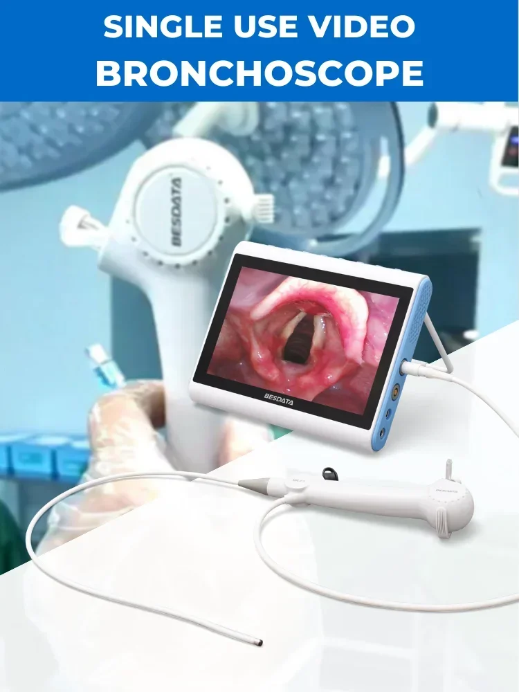 7.5fr Flexible Ureteroscope Single-Use Ureteroscope + 2 USB Adapters