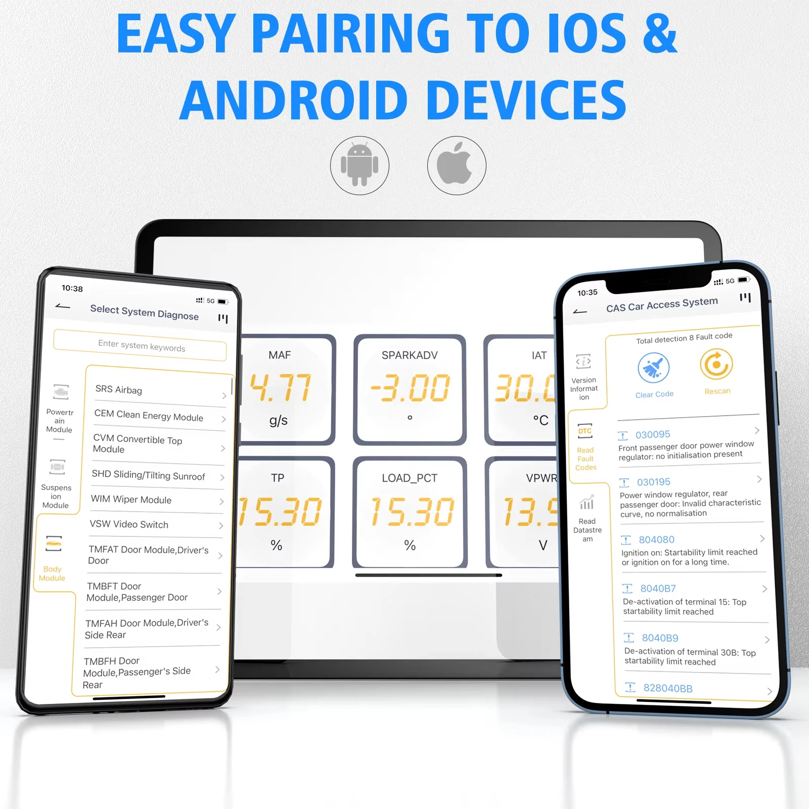 ANCEL BD300 Obd2 أداة تشخيص جميع الأنظمة مع 4 إعادة تعيين قارئ رمز السيارة لاختبار الوظيفة ABS SRS EPB إعادة ضبط الزيت لماسح ضوئي BMW